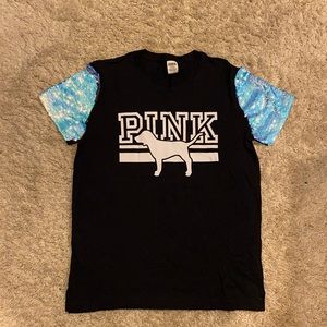 PINK VS mermaid switch sequin sleeve